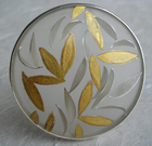 Silver and Gold Leaf Brooch