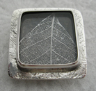 Pressed Silver Leaf Brooch